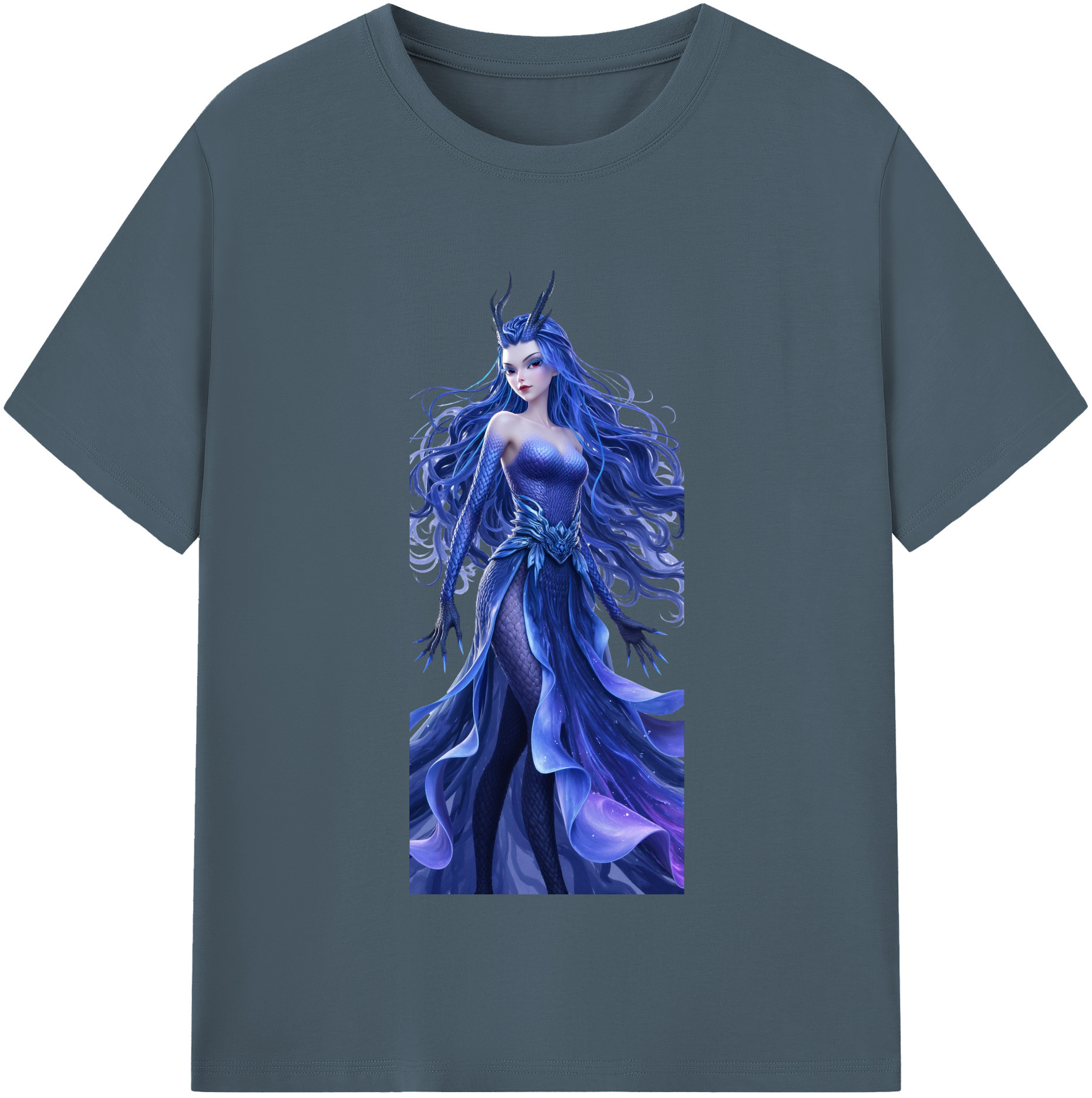 （画像用） Ne Zha 2 ナタ 魔童の大暴れ 綿100％半袖Tシャツ（フロントプリント）